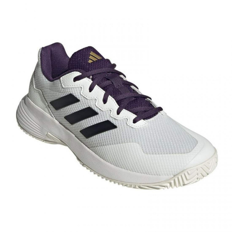Chaussure Adidas GameCourt 2 | White Core - Black - Aurora Plum