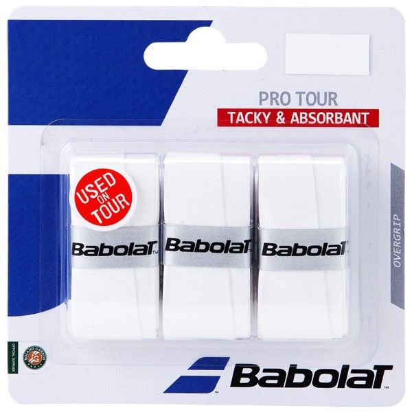 Overgrip Babolat Pro Tour Blanc (Pack de 3)