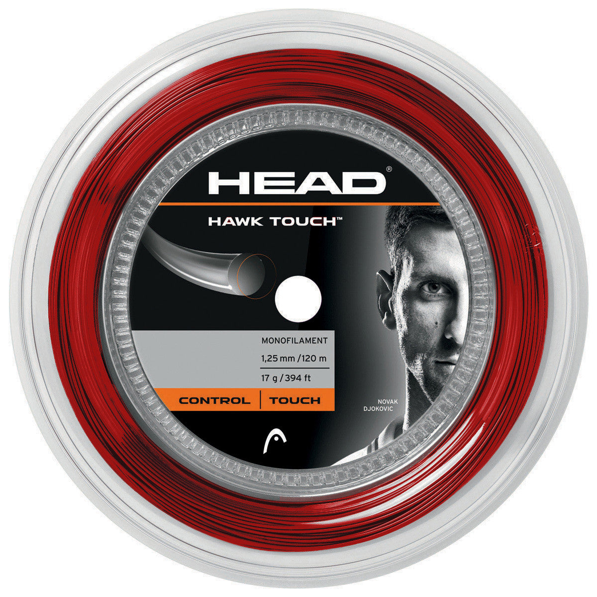 Cordage Head Hawk Touch 1.25 Rouge (120m)