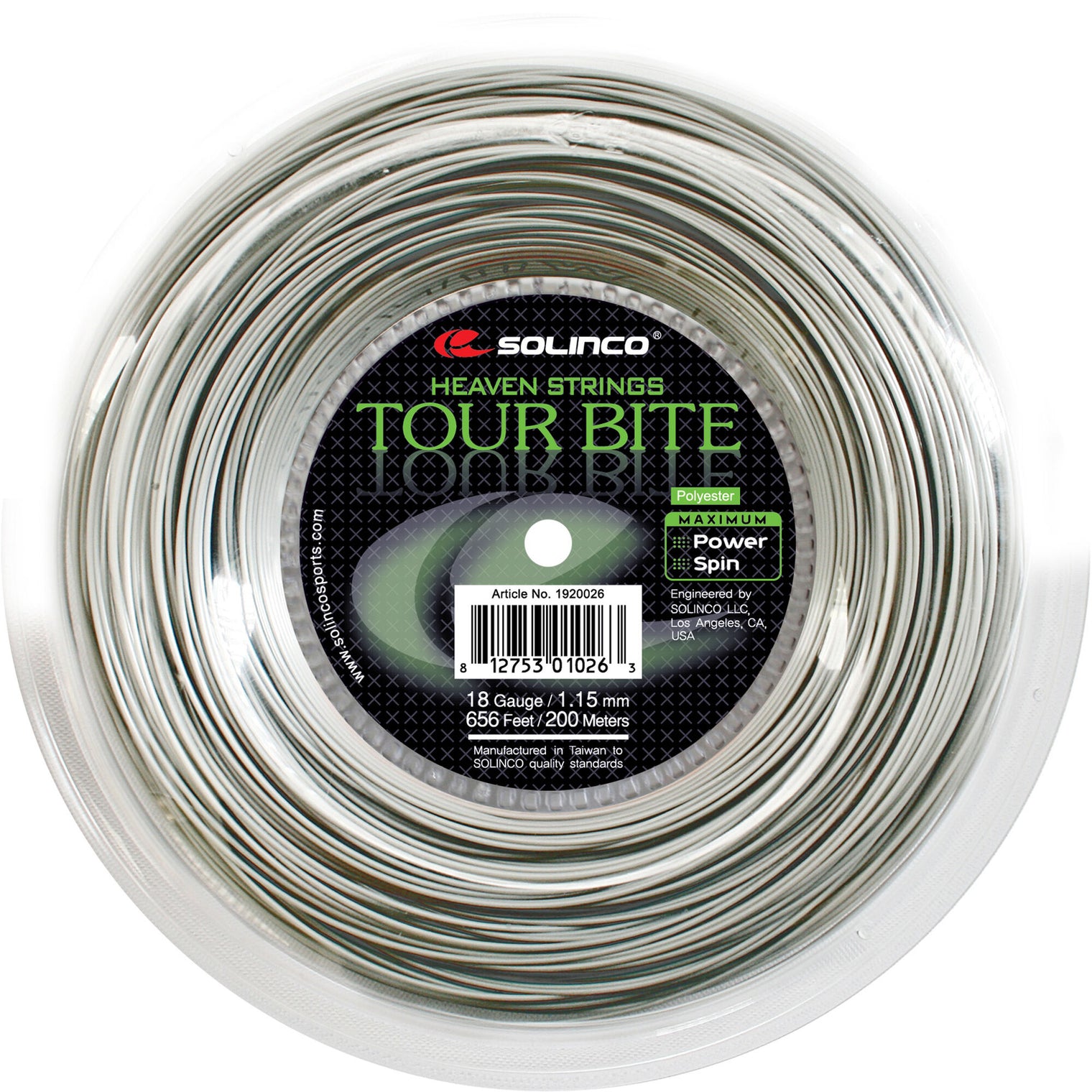 Cordage Solinco Tour Bite 1.25 Gris (200m)