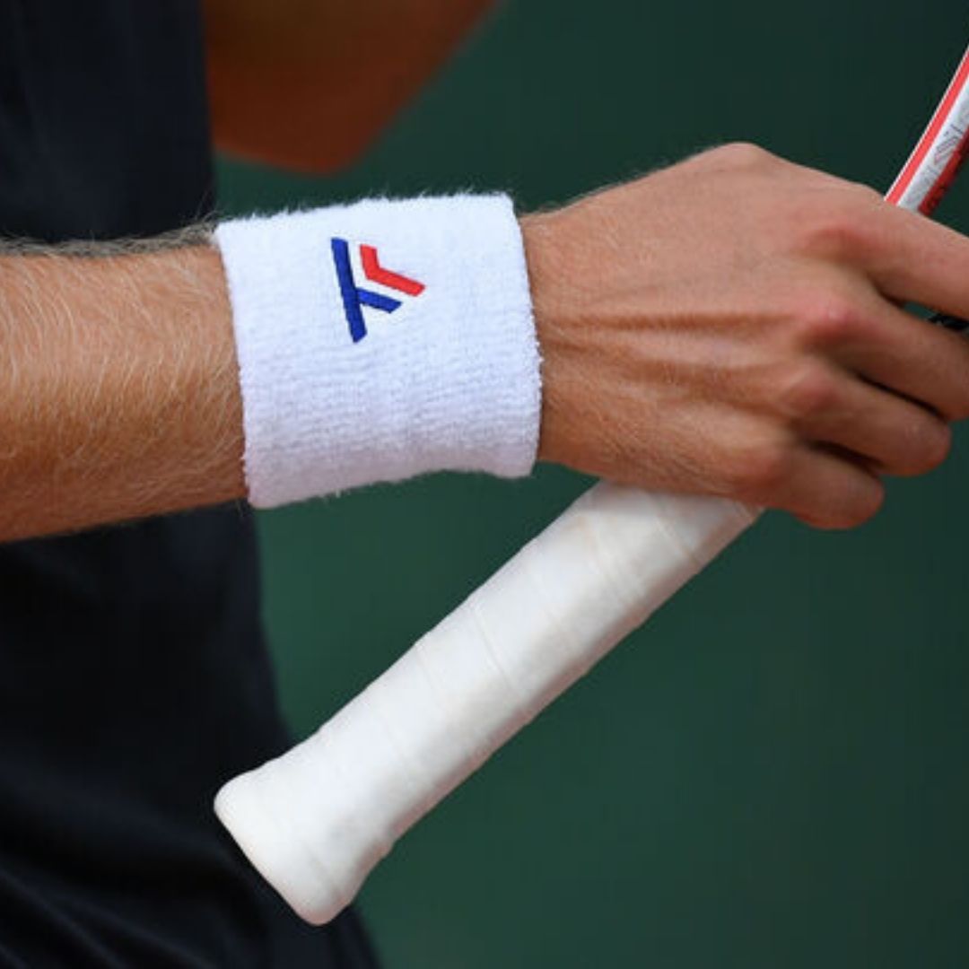 Serre-poignets Tecnifibre Blanc Courts