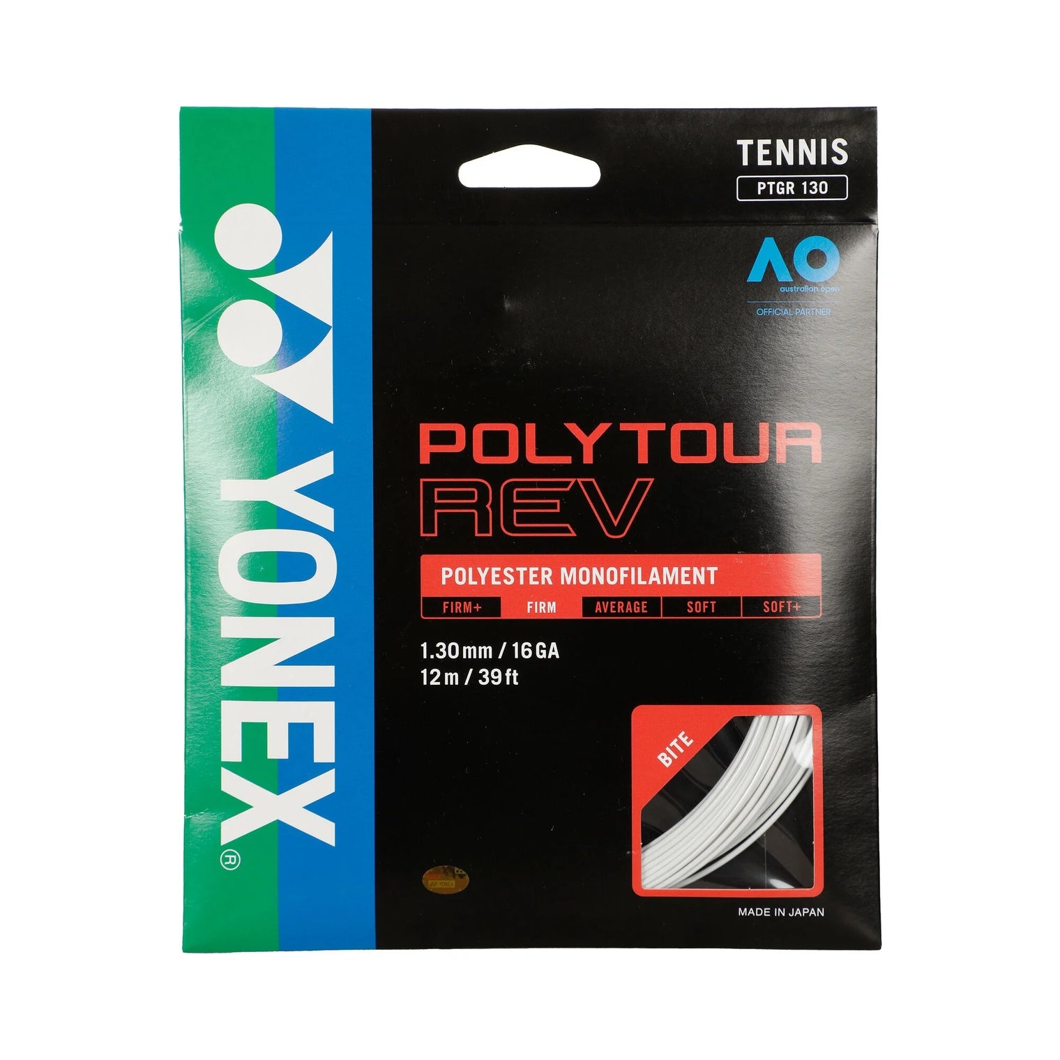 Cordage Yonex Polytour Rev 1.25 (12m) - White