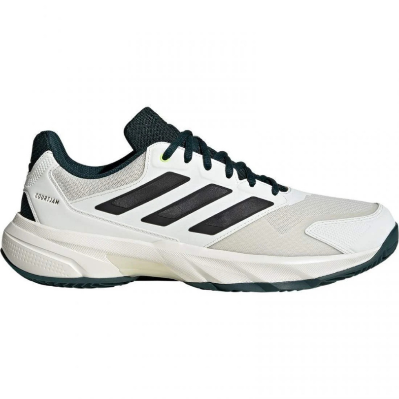 Chaussures Adidas CourtJam Control | Off White - Silver Metallic - Aurora Ivy