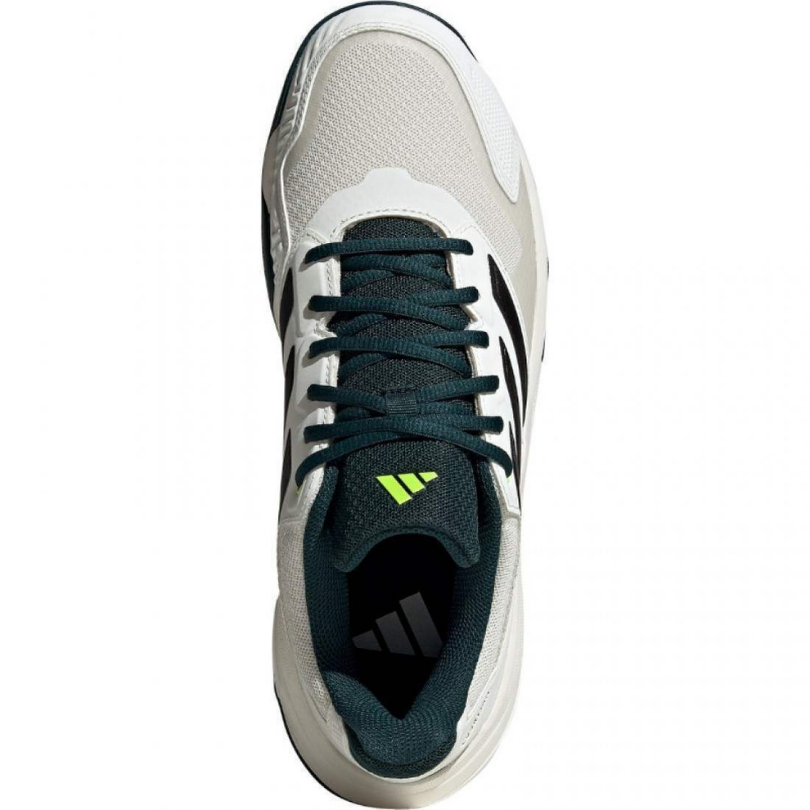 Chaussures Adidas CourtJam Control | Off White - Silver Metallic - Aurora Ivy