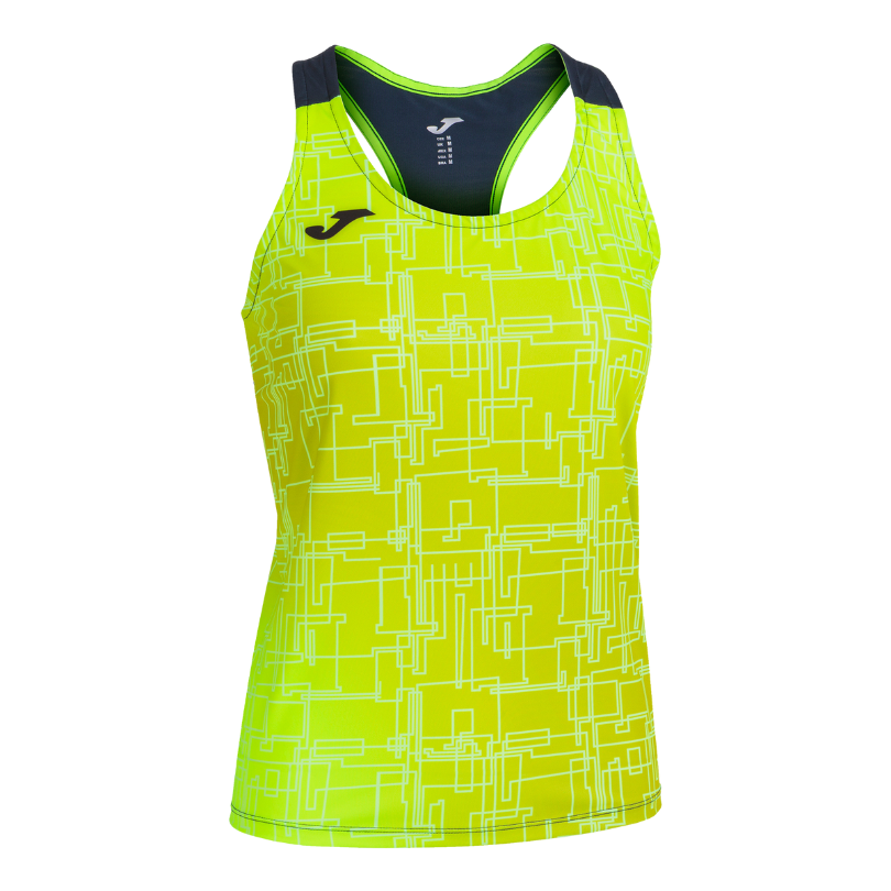 Débardeur Joma Elite | Jaune Fluo - Bleu Marine (Femme)