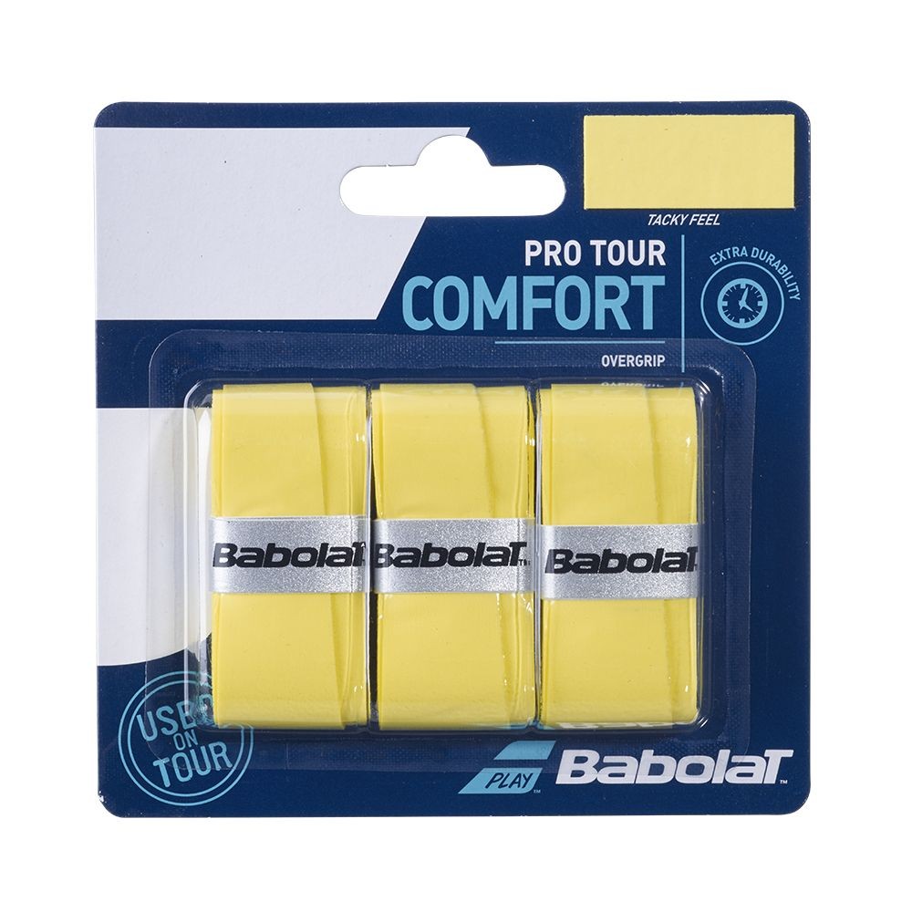 Overgrip Babolat Pro Tour Jaune (Pack de 3)