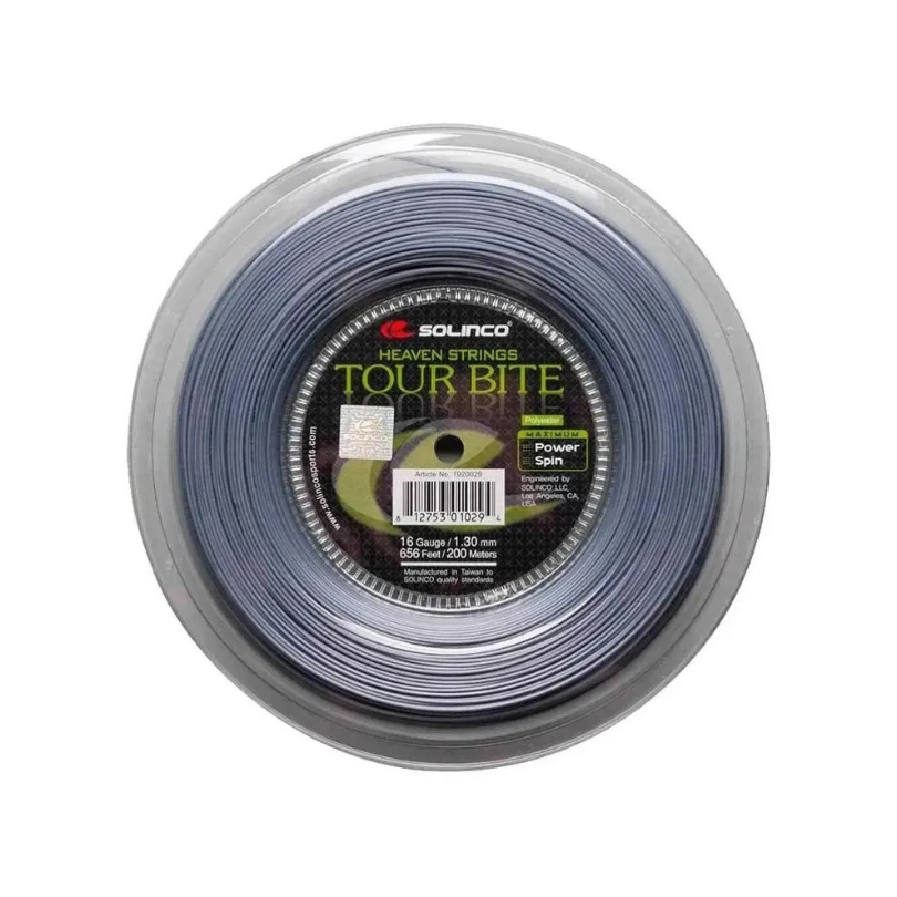 Cordage Solinco Tour Bite 1.30mm Bleu (200m)
