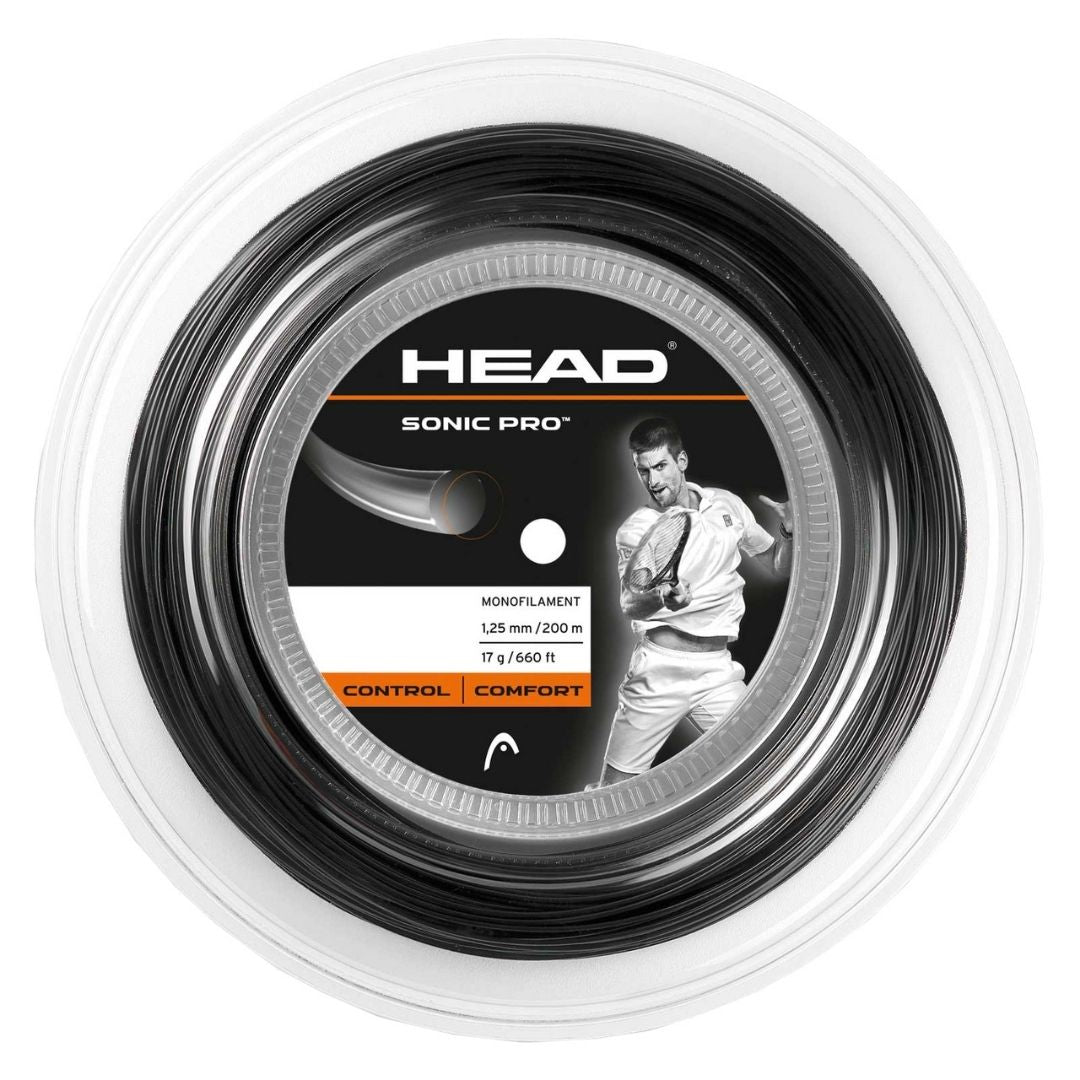 Cordage Head Sonic Pro 1.25 Noir (200m)
