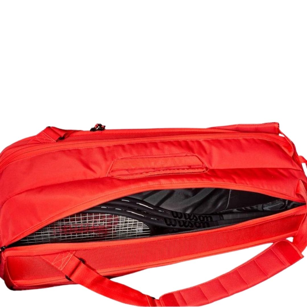 Sac Wilson Super Tour 6 raquettes (Rouge)